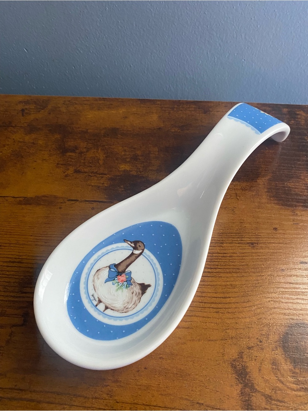 Vintage goose spoon rest
